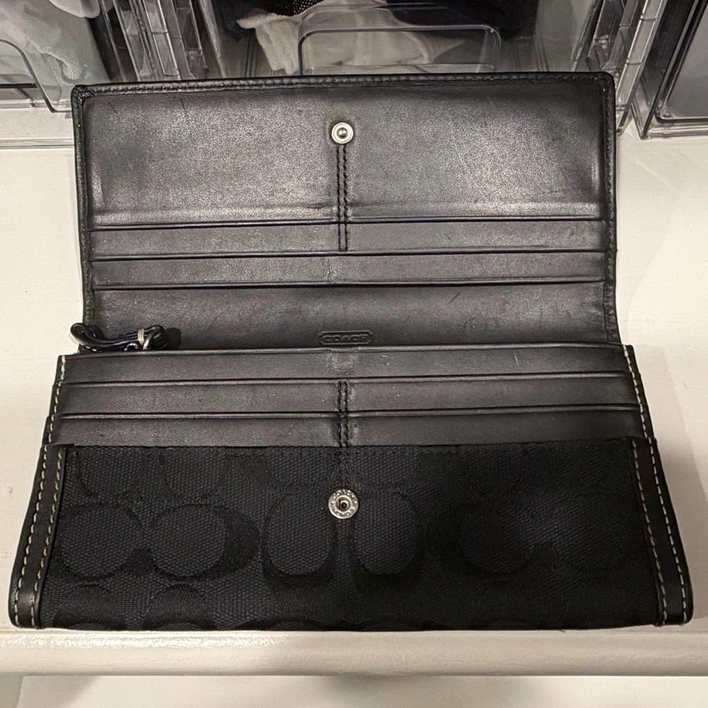 Coach Black Signature Clutch - Picture 5 of 7